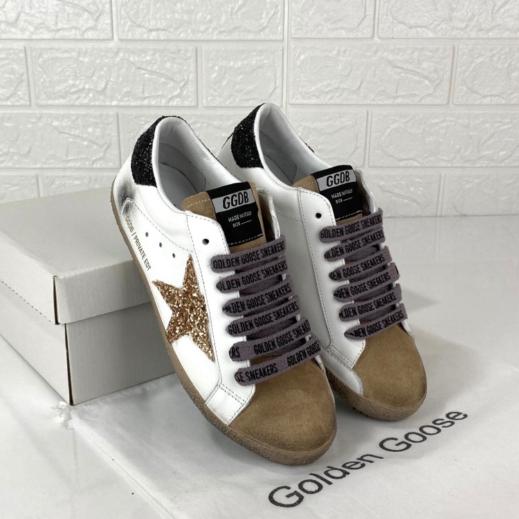 GOLDEN GOOSE SUPER STAR GOLD SUET